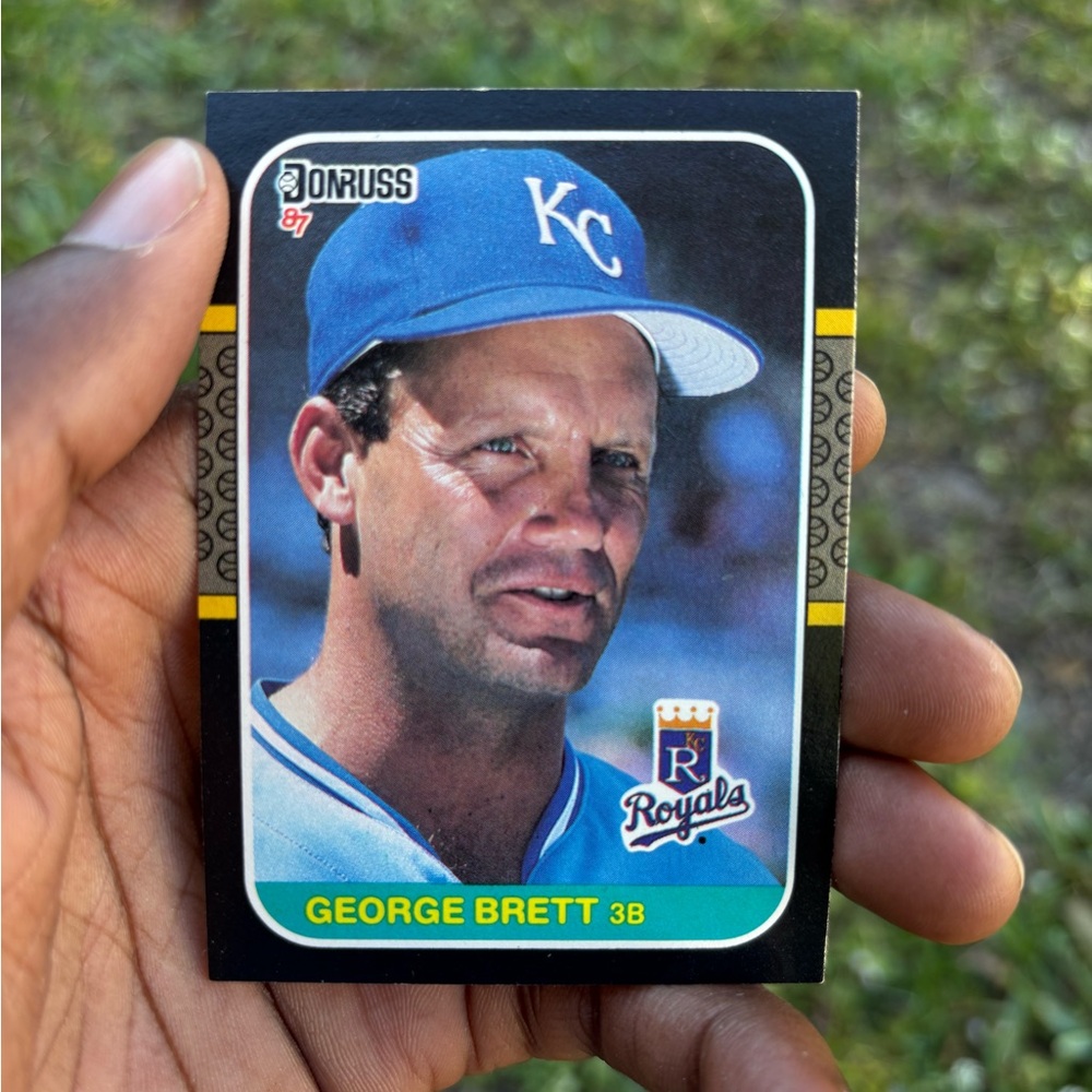 Russ Baseball Card - Black and Blue